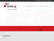 Tablet Screenshot of corerxpharma.com